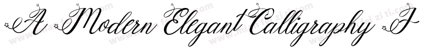 A Modern Elegant Calligraphy Font字体转换